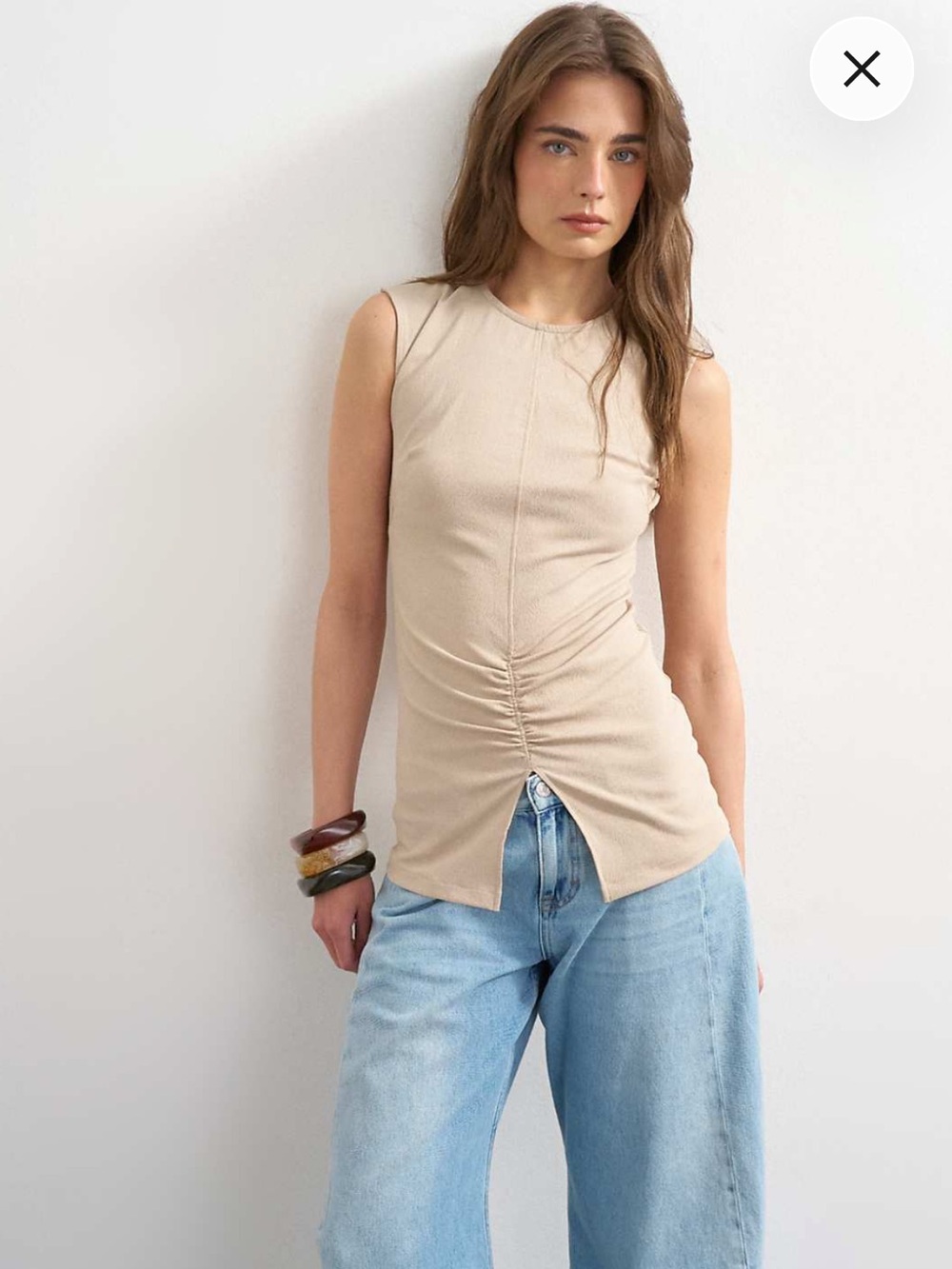 Topshop ruched top